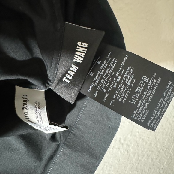 Palm Angels Black Button Up Shirt Palm Tree Print Mens Bowler Shirt - Picture 13 of 16